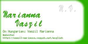 marianna vaszil business card